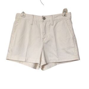 J. Crew A Line White Denim Shorts Classic Preppy Size 25 NWT